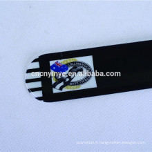 Chine usine OEM personnalisé promotionnel enfants PVC noir slap bracelet